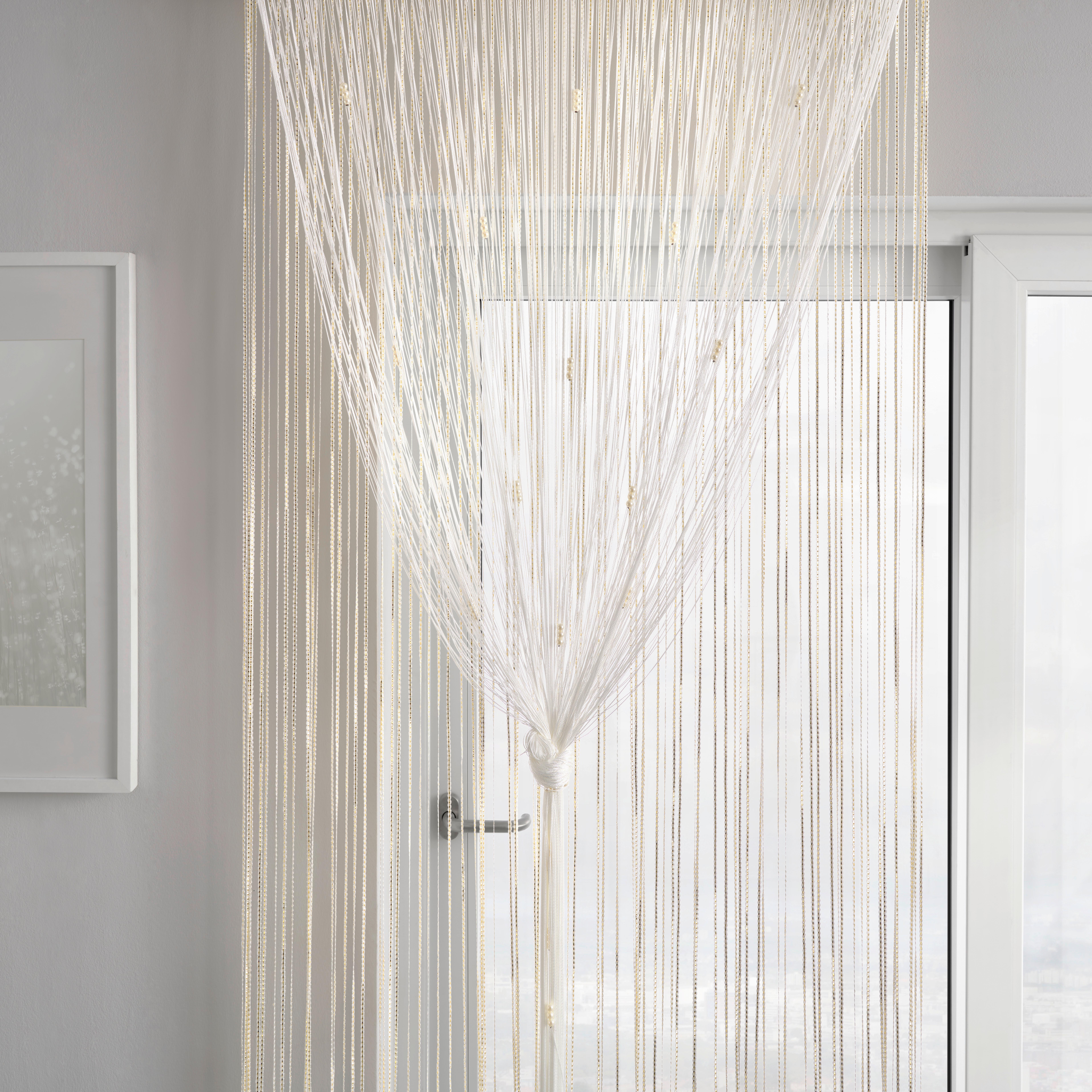 Kusová záclona Lurex, 90/245cm - barvy stříbra/barvy zlata, Lifestyle, textil (90/245cm) - Modern Living