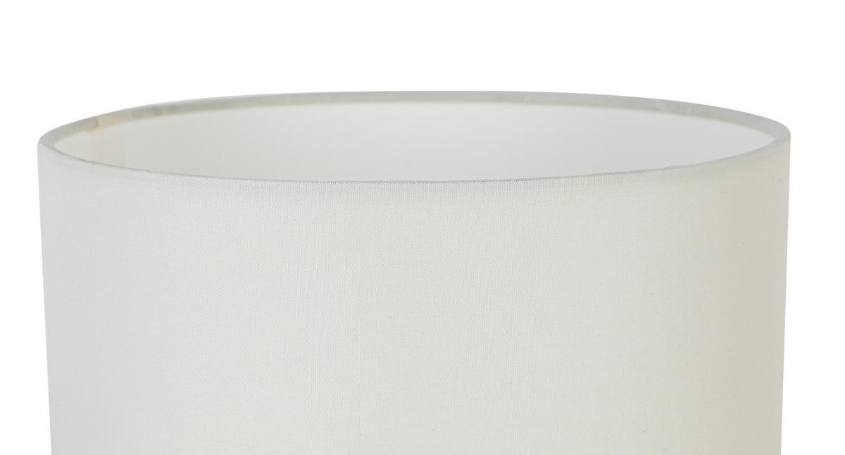 STOLNÍ LAMPA DHALIA - bílá/krémová, Moderní, kov/textil (20/22cm) - Mömax