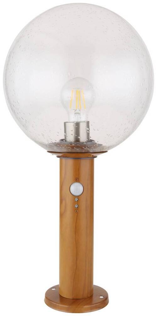 Außenleuchte Ossy 15 Watt Glas - Klar/Naturfarben, Basics, Glas/Metall (25/50cm) - Globo