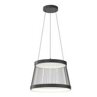 LED-Pendelleuchte Mate Schwarz L: 50 cm 40w - Schwarz, Design, Metall (50/50/150cm)