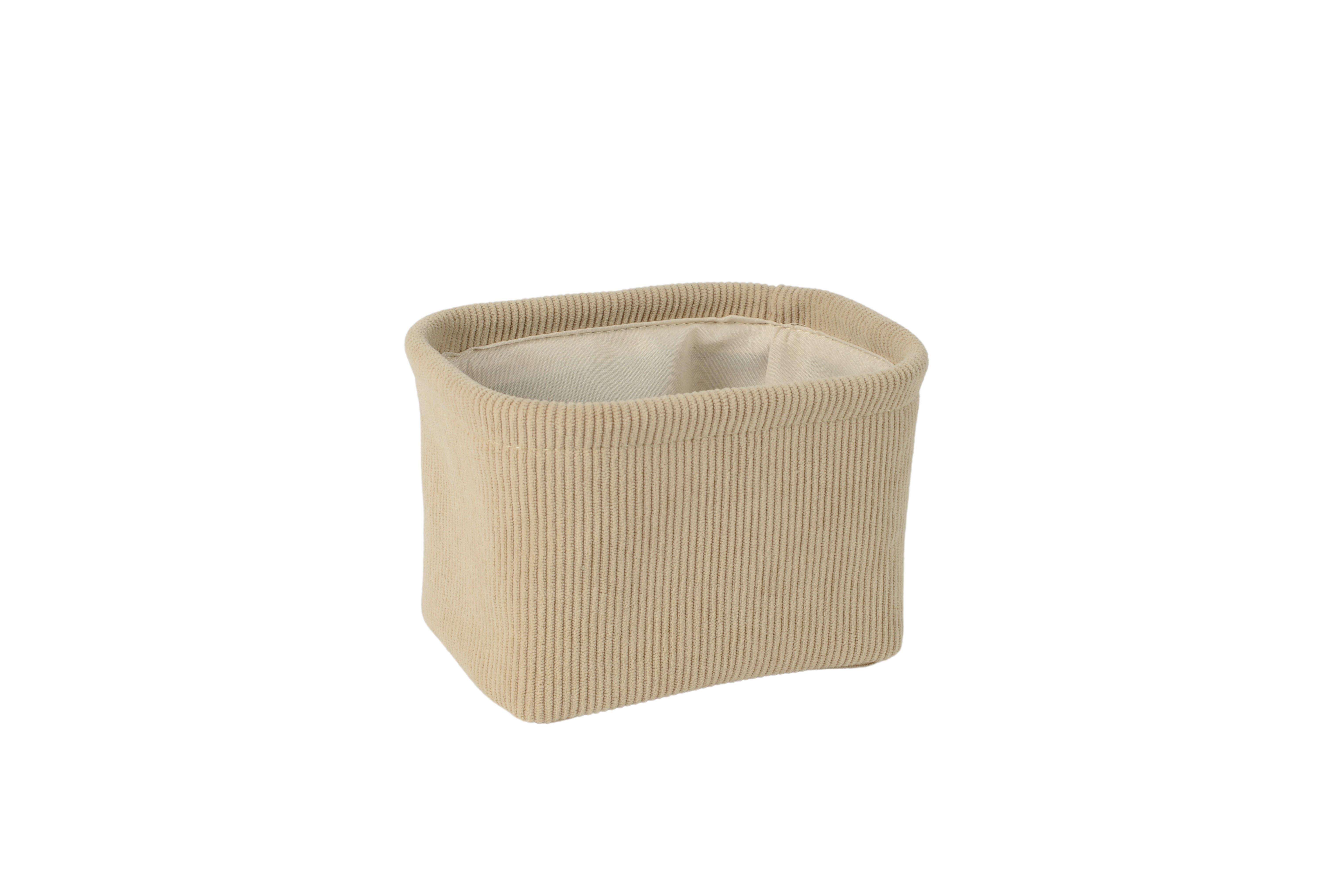 Kosár Krisi - S - bézs, Basics, műanyag/textil (18/13/12cm) - James Wood