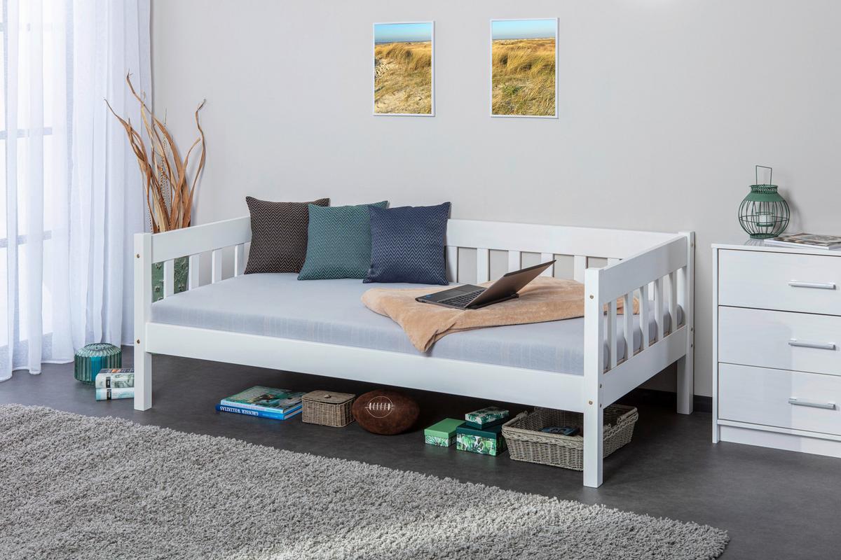 EINZELZIMMER Geraldo Weiß 2-teilig - Weiß/Naturfarben, MODERN, Holz - MID.YOU