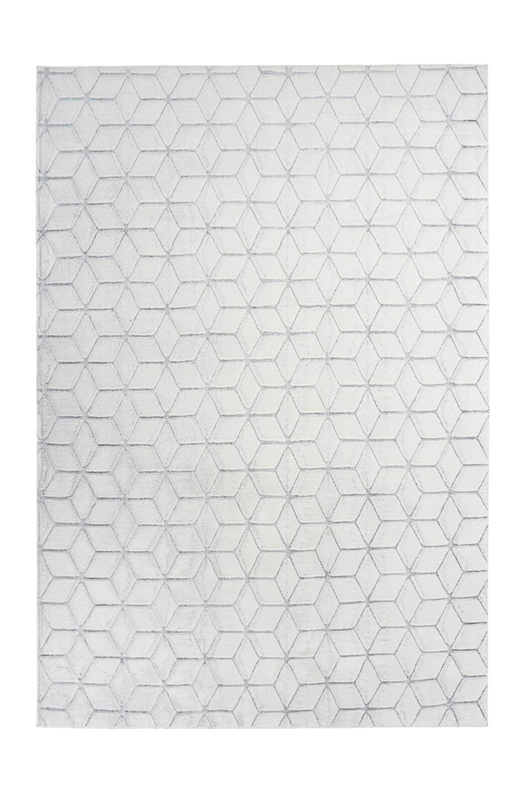 Teppich Anthrazit, Weiß Vivica 125, BxL: 80x150 cm - Anthrazit/Weiß, KONVENTIONELL, Textil (80/150cm)
