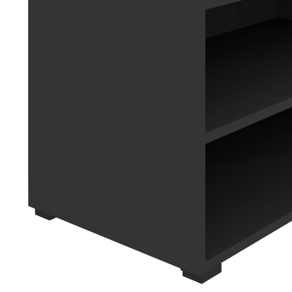 Regal Unit -elements Maxi B: 91,2 Cm Anthrazit - Anthrazit/Schwarz, MODERN, Holzwerkstoff (91,2/89,6/40cm) - Ondega
