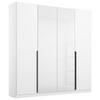 Drehtürenschrank Artemix 181 cm Weiß - Weiß Hochglanz/Weiß, MODERN, Glas/Holzwerkstoff (181/210/54cm) - Rauch Möbel