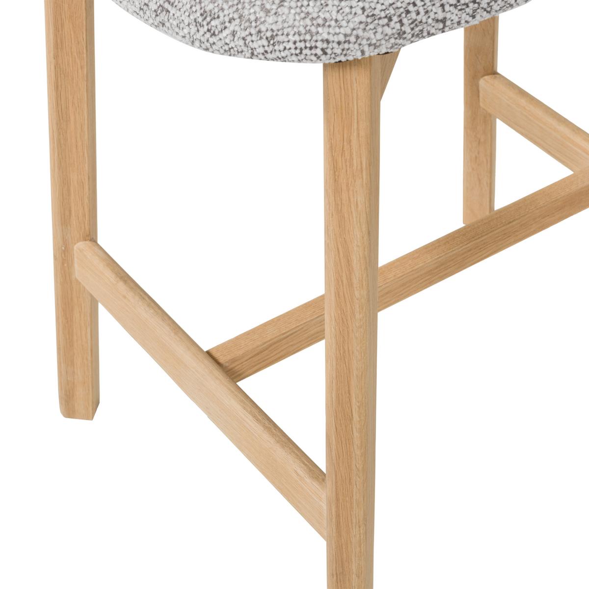 BARHOCKER Udar Naturfarben B: 51cm - Naturfarben, MODERN, Holz/Textil (51/94/58cm) - Livetastic