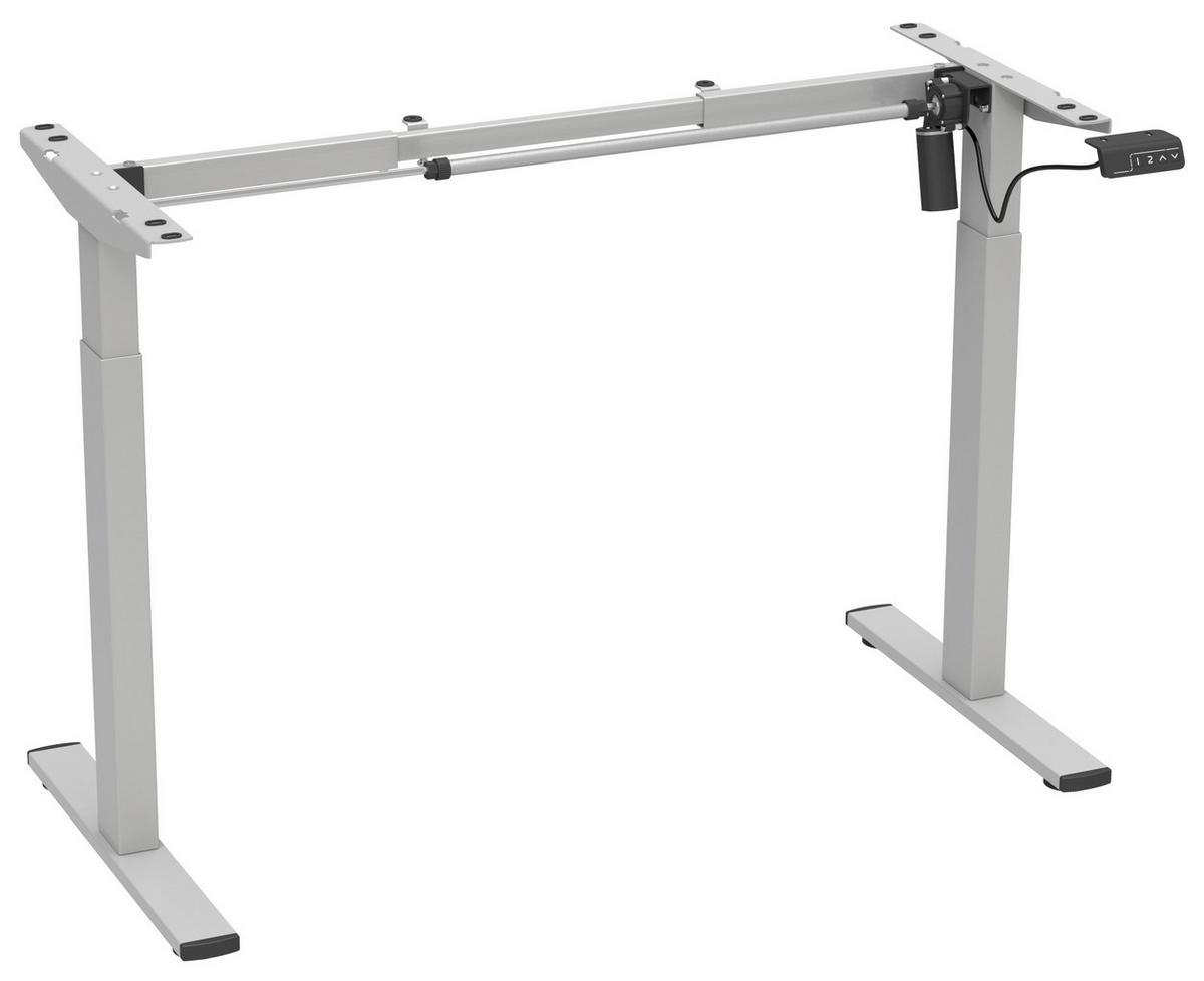 Tischgestell E-Lona Silberfarben B: 92 Cm - Silberfarben, Design, Metall (92/48/71cm) - MID.YOU