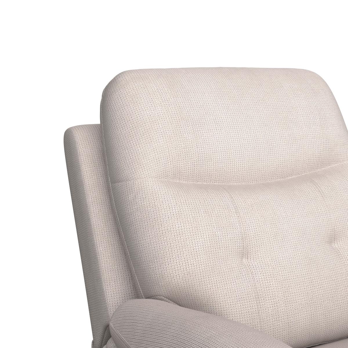 Relaxsessel Mario Webstoff beige, B: 89 cm - Beige/Schwarz, MODERN, Textil/Metall (89/107/94cm) - James Wood