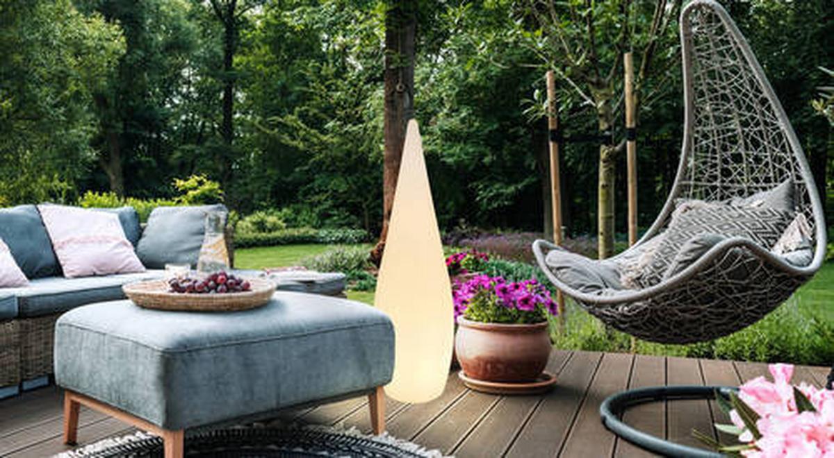 Außenstehleuchte 31771rgbsh - Opal/Schwarz, Design, Kunststoff (36/120cm) - Globo