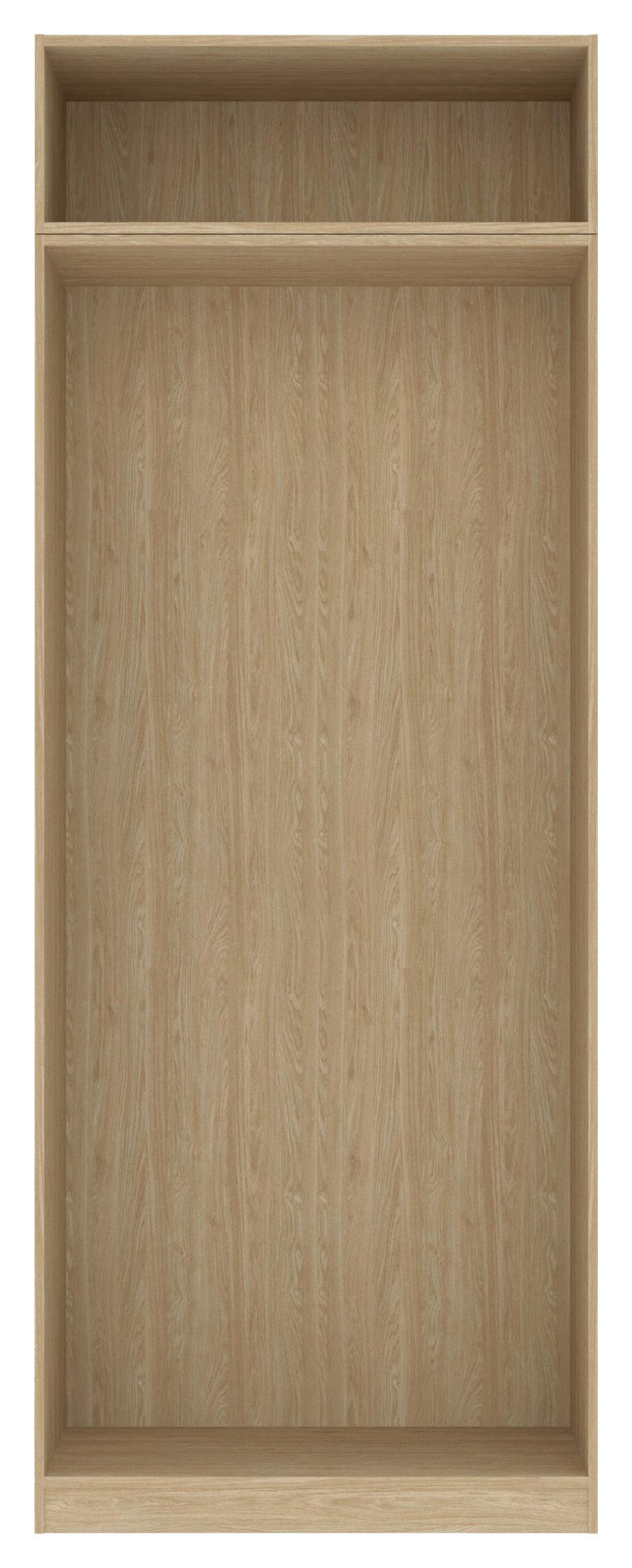 Ruhásszekrény Váz Unit - tölgyfa színű, Modern, faalapú anyag (91,1/242,2/56,5cm) - Ondega