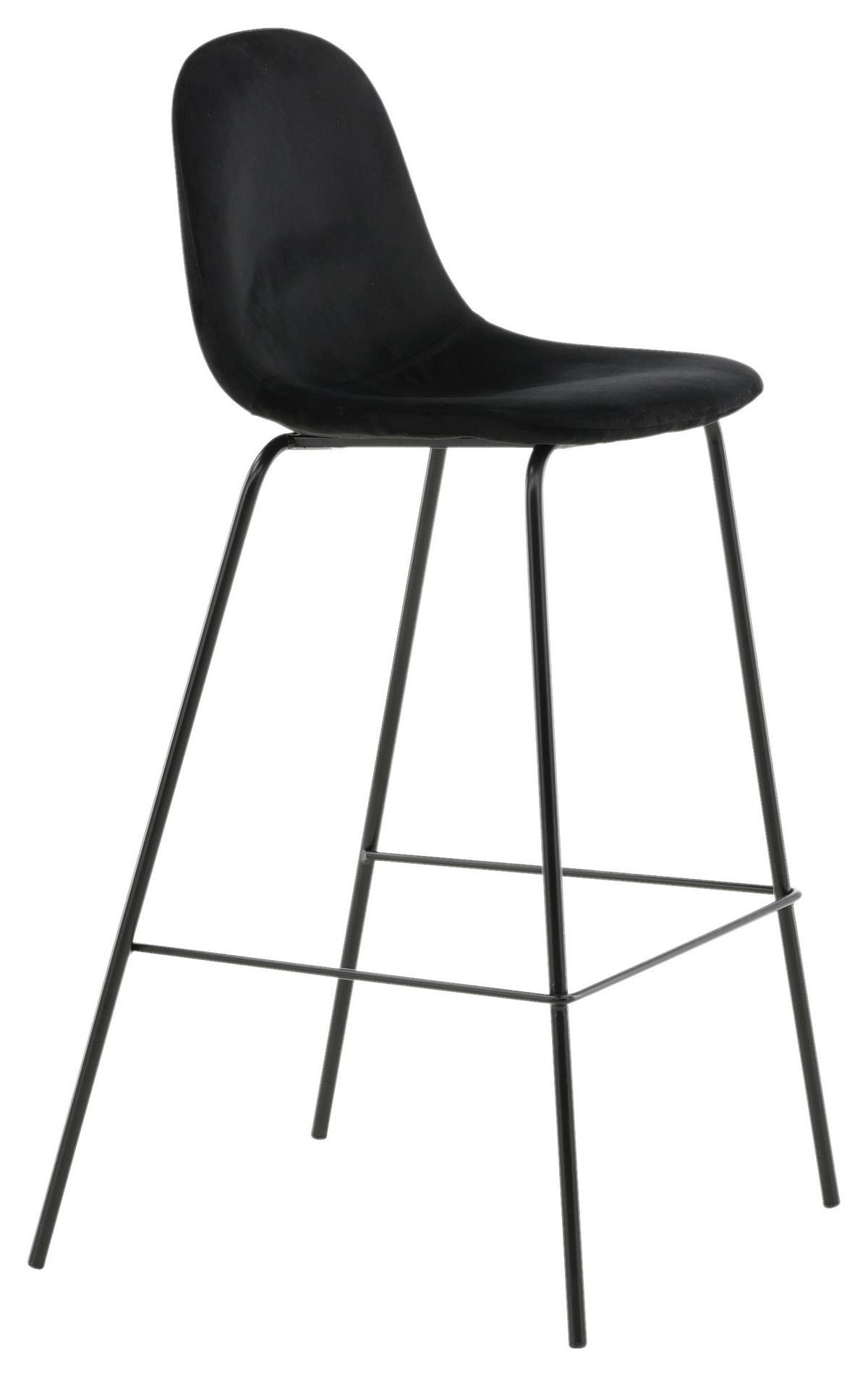 Barhocker-Set Polar - Schwarz, Design, Textil/Metall (41.5/105/43cm) - Livetastic