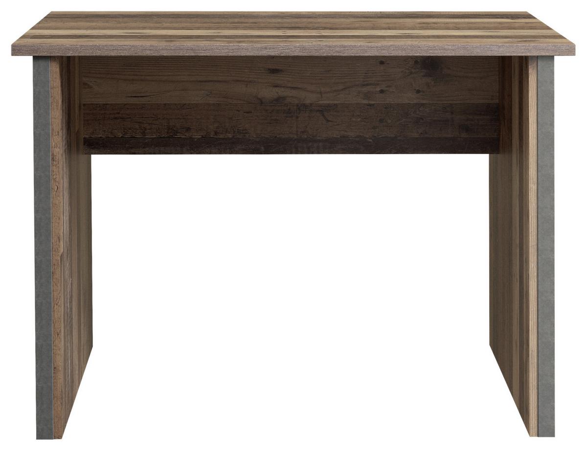 Schreibtisch B 103cm H 73,5cm Cliff, Braun/grau - Dunkelgrau/Braun, KONVENTIONELL, Holzwerkstoff/Kunststoff (103/70/73.5cm) - MID.YOU