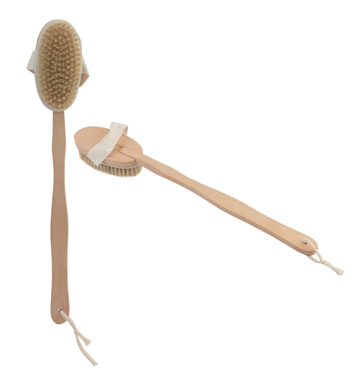 Badebürste Sonja - Hellbraun/Naturfarben, KONVENTIONELL, Naturmaterialien/Holz (6,8/42,5/3,5cm) - Ondega