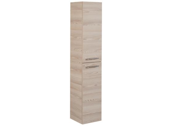 Hochschrank B. Clever 30 cm Esche - Eschefarben, MODERN, Glas/Holzwerkstoff (30/159/32cm) - Fackelmann Hochschrank B. Clever 30 cm Esche - Eschefarben, MODERN, Glas/Holzwerkstoff (30/159/32cm) - Fackelmann
