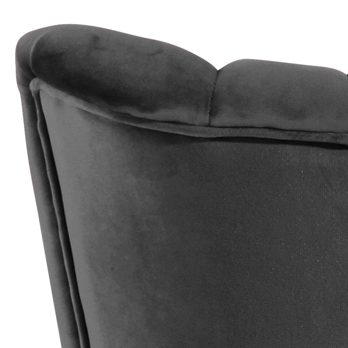 Polsterstuhl Alessandro Anthrazit, Holz-Beine - Anthrazit/Buchefarben, Design, Textil (70/80/66cm) - Max Winzer