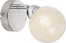 Falilámpa Alessia - Fehér, konvencionális, Üveg/Fém (9/16,5cm) - James Wood