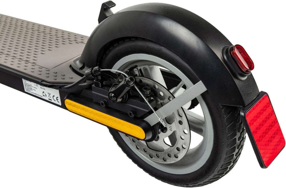 E-scooter Klappbar Inkl. Digitaler Tachoanzeige - Schwarz/Grau, Basics, Kunststoff/Metall (116/43/114,5cm) - Grundig