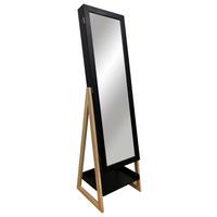 SKRINKA NA ŠPERKY VIOLA -EXKLUSIV- - čierna/prírodná farba, Modern, kov/drevo (42/145/38cm) - Mömax