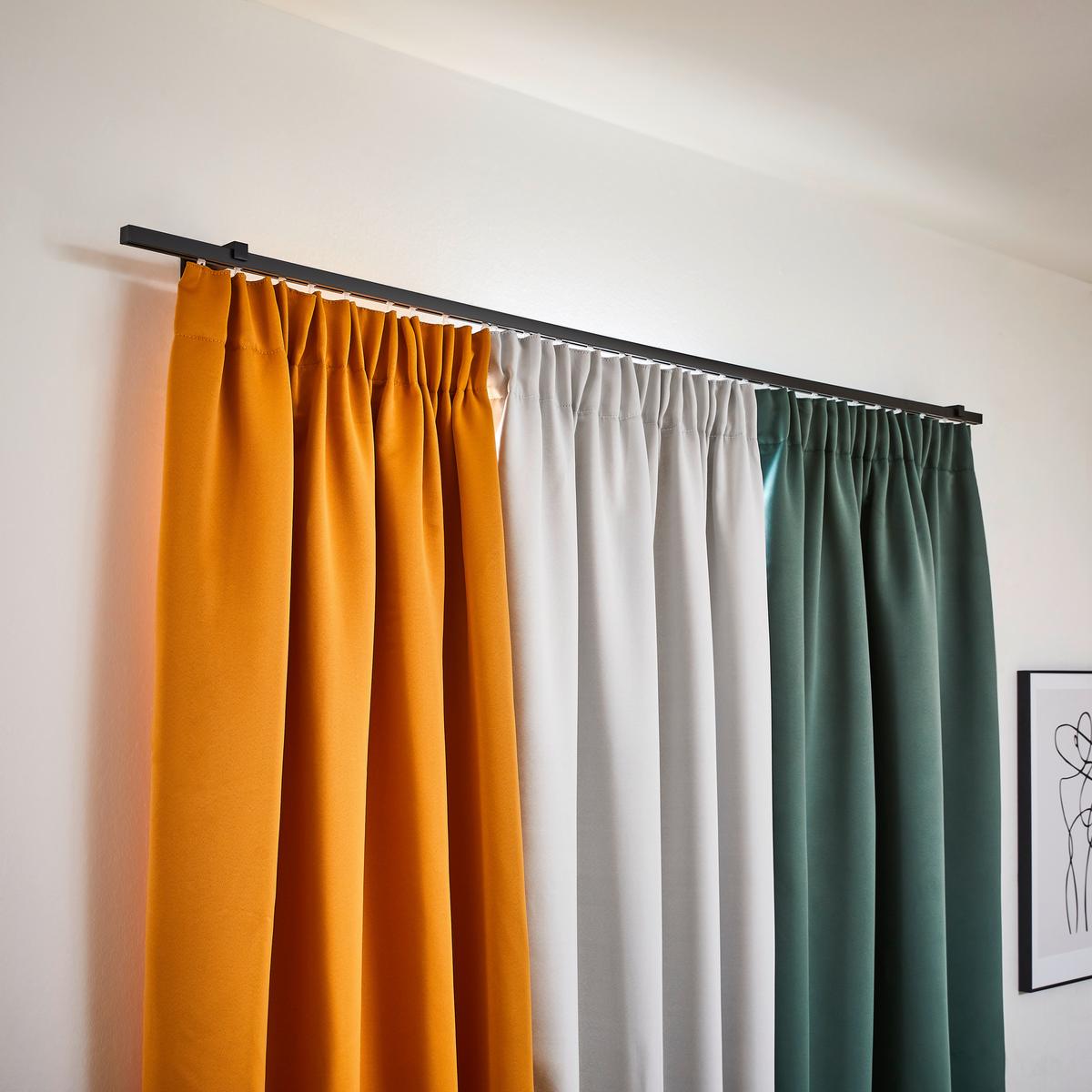 Lärmschutzvorhang Olivgrün B: 135 cm - Olivgrün, KONVENTIONELL, Textil (135/245cm)