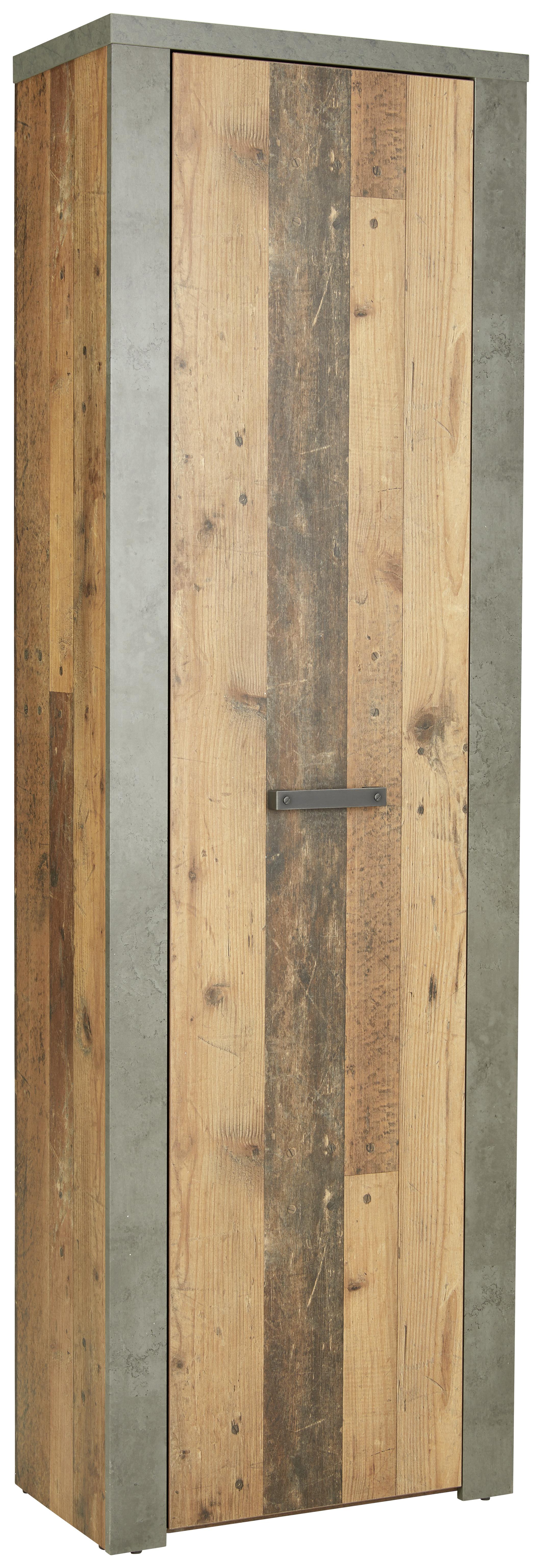 Šatní Skrříň Magara - černá, Moderní, kov/kompozitní dřevo (62/198/34cm)