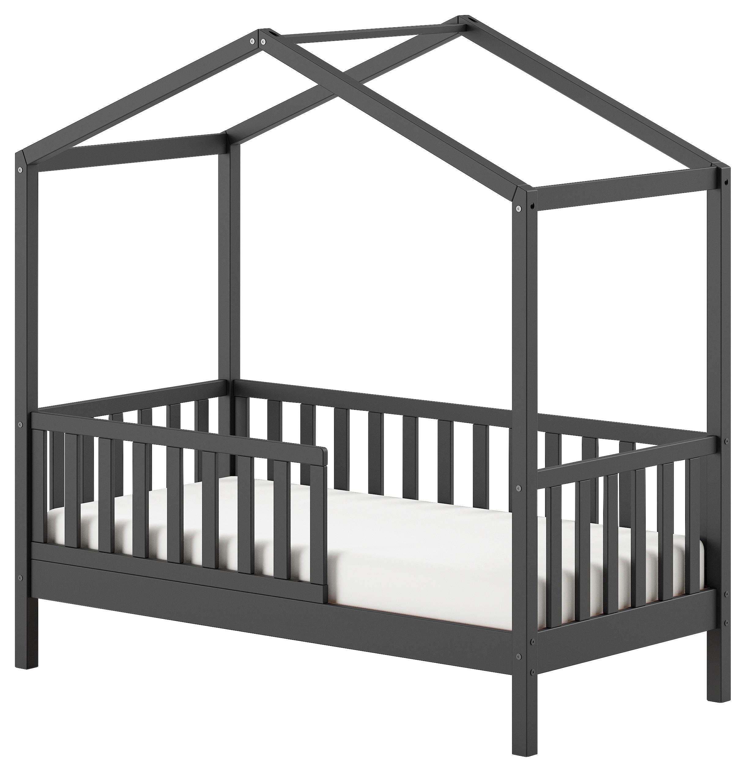 Hausbett Junior - Anthrazit, MODERN, Holz (70/140cm) - MID.YOU