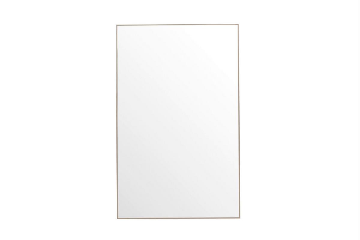 Spiegel Orlando B: 120cm - Beige, MODERN, Glas/Metall (120/190/3cm) - Livetastic