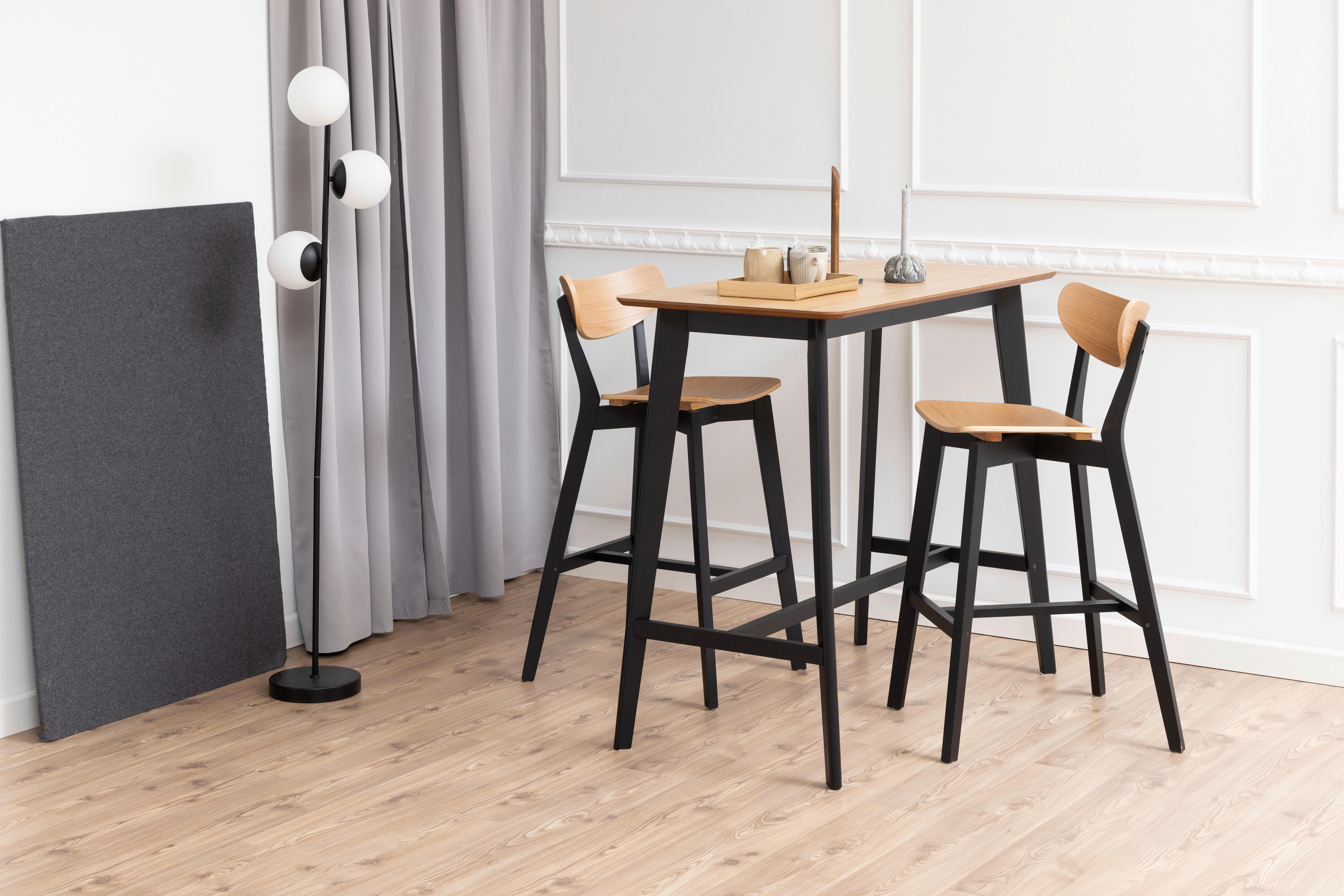 Bartisch Roxby 0000099113 - Eichefarben/Schwarz, Trend, Holz/Holzwerkstoff (120/105/60cm) - MID.YOU