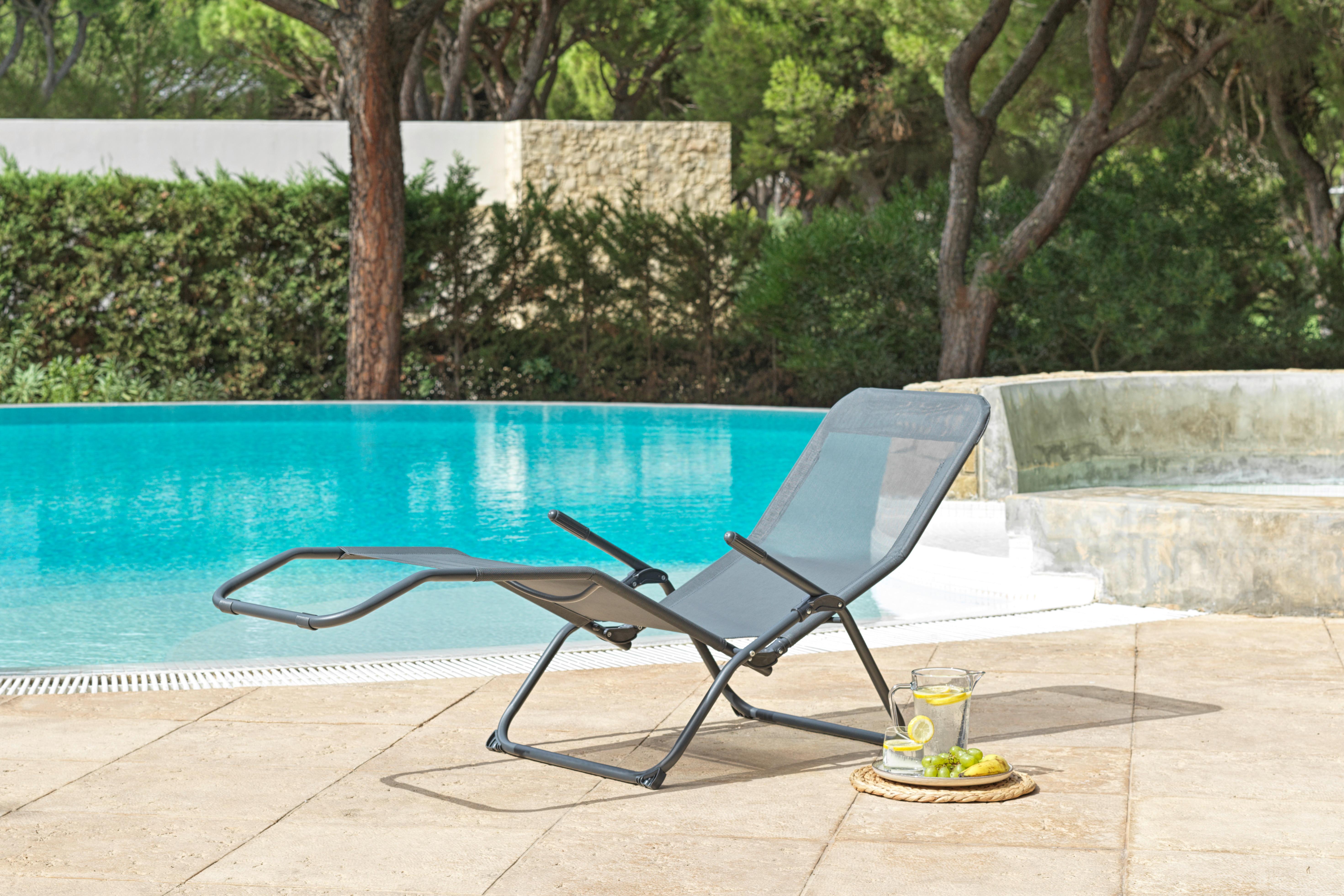 Ondega Kippliege Sophie Stahl, Textil Klappbar