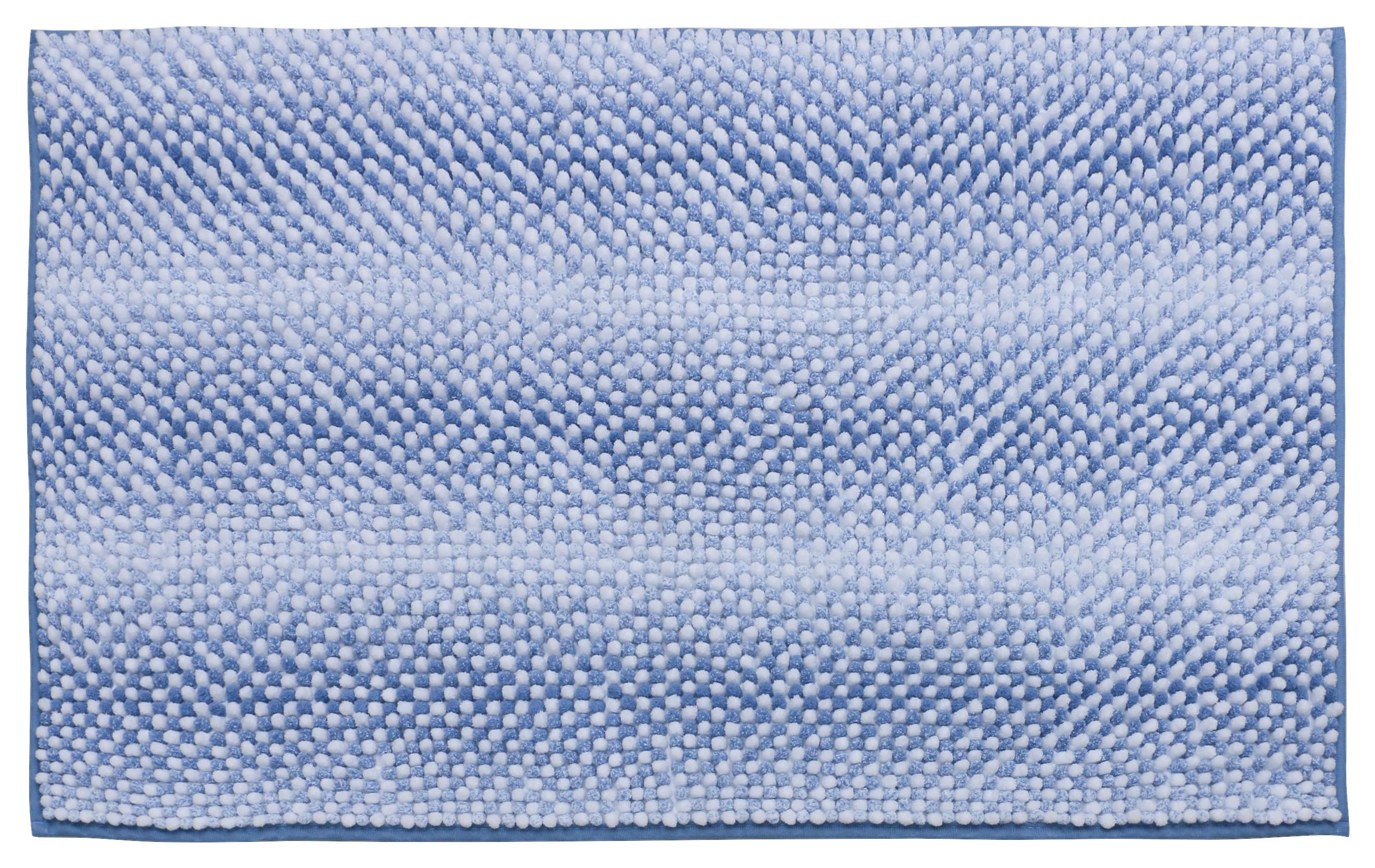 Badematte Doris - Graublau, MODERN, Textil (50/80cm) - Luca Bessoni