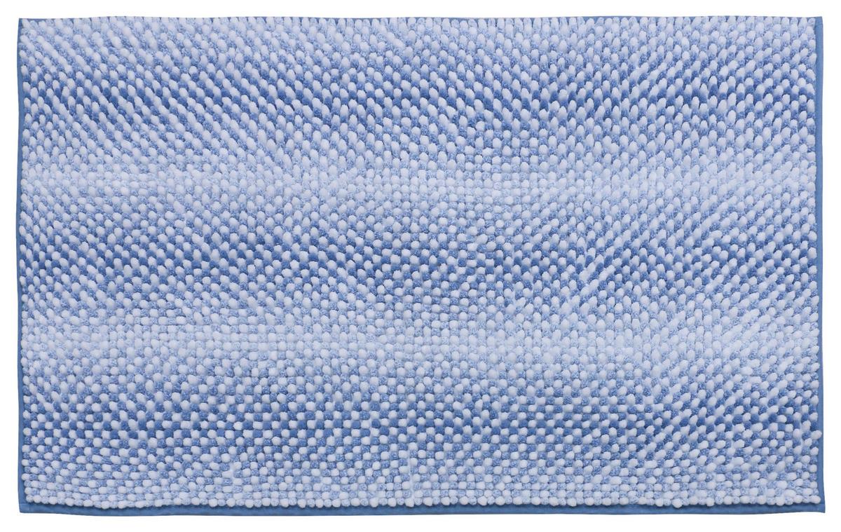Badematte Doris - Graublau, MODERN, Textil (50/80cm) - Luca Bessoni