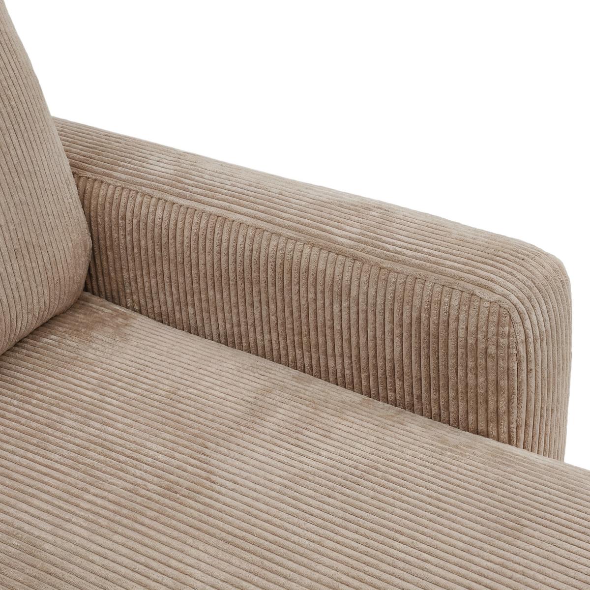 Rohová sedačka DAVE, obojstranná,karamelový menč. - karamelová, Modern, textil (227/146cm) - Based