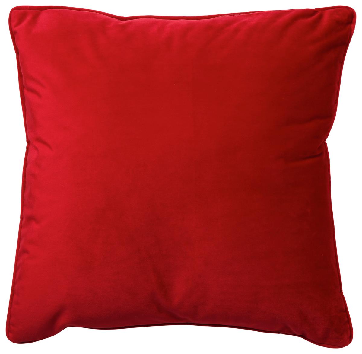 DEKORAČNÝ VANKÚŠ VIOLA,. 45/45 cm, červená - červená, Konventionell, textil (45/45cm) - Premium Living