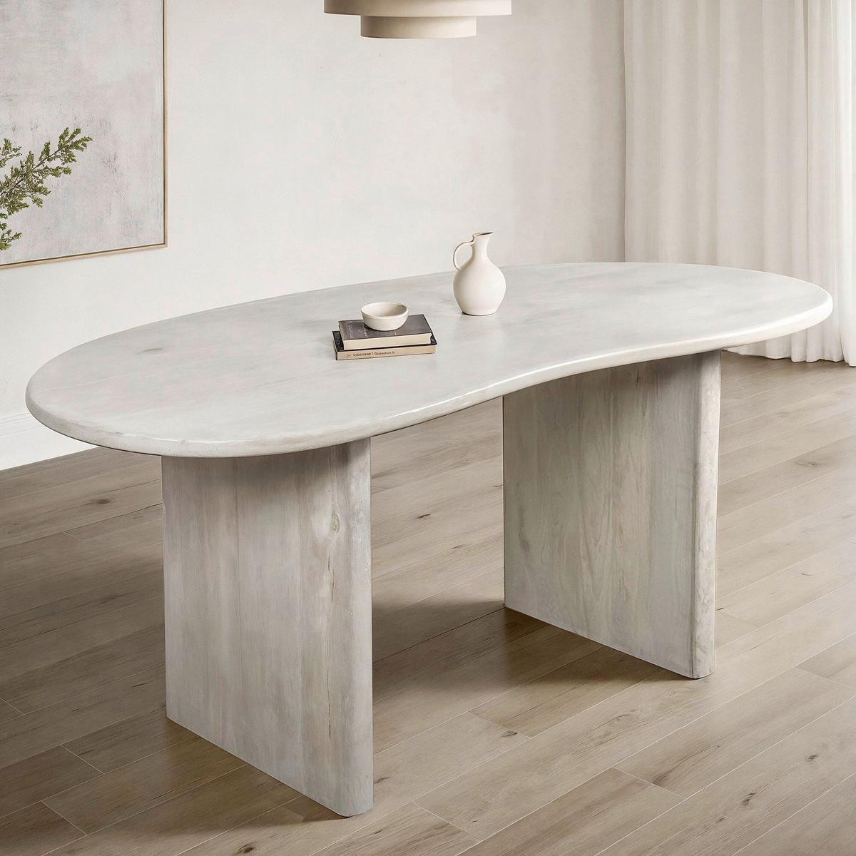 Esstisch Weiß L: 180cm - Weiß, Design, Holz (180/90/75cm) - MID.YOU