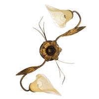 Deckenleuchte 4230/Pl2 - Bronzefarben, KONVENTIONELL, Glas/Metall (55/25/40cm)