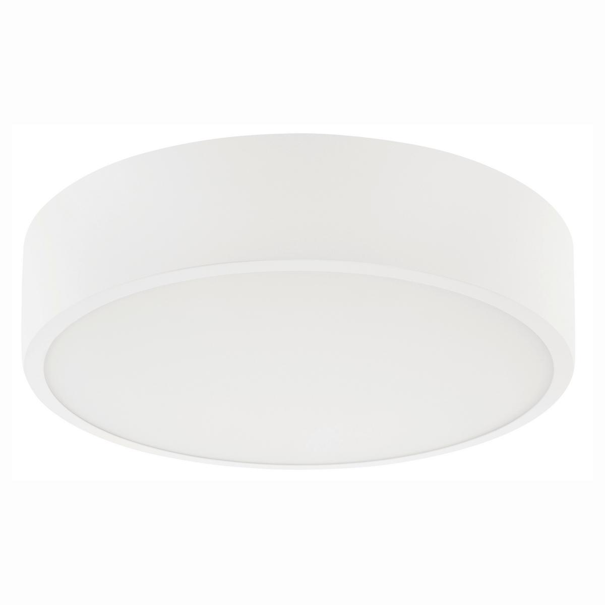 Deckenleuchte Dante Weiß Hochglanz D: 36 cm - Weiß Hochglanz, KONVENTIONELL, Glas/Metall (36/8cm)