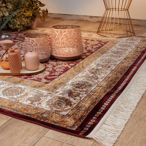 Läufer My Babylon Of Obsession - Hellbraun/Rot, Design, Textil (80/250cm) - Obsession