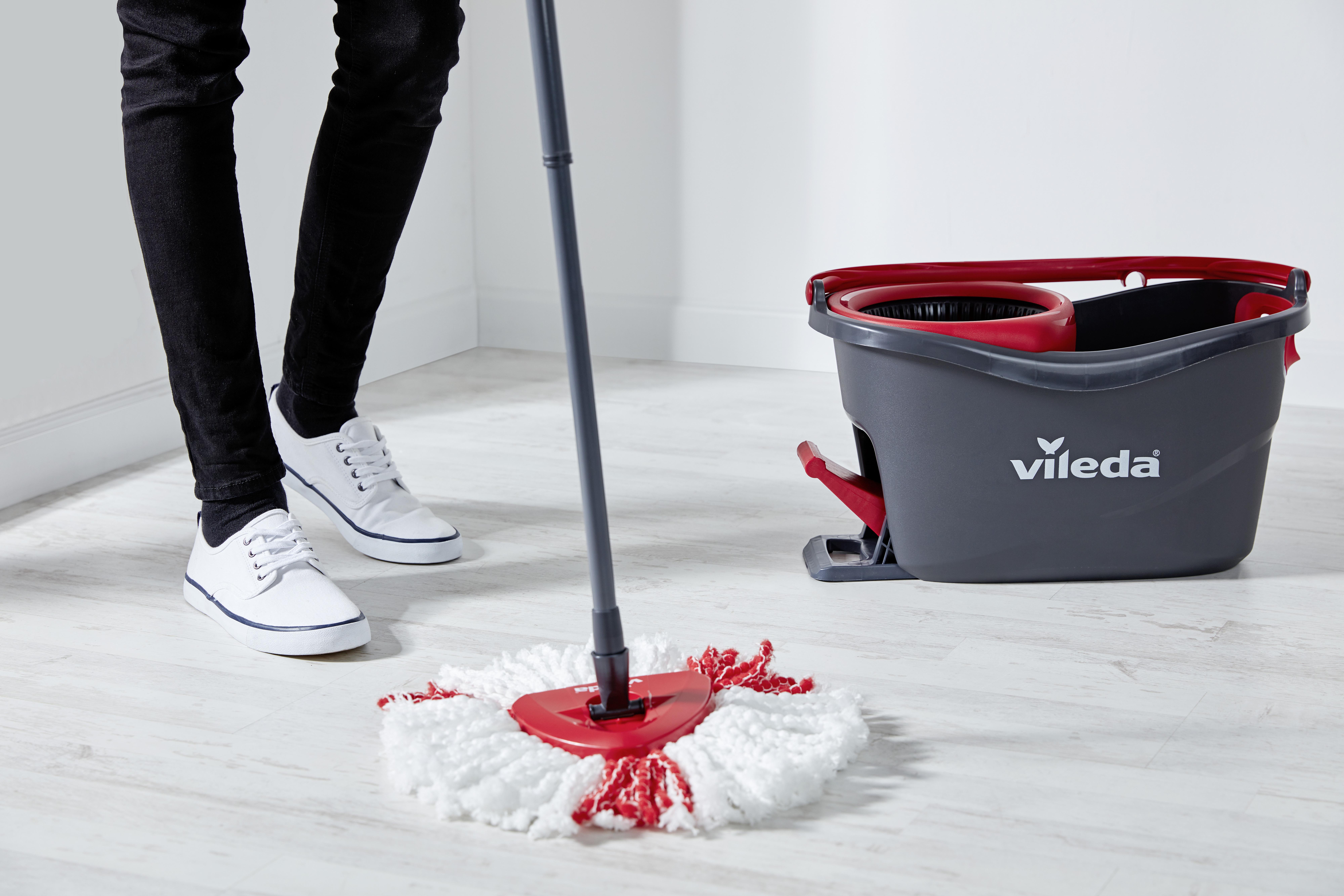 Reinigungsset Supermocio Turbo - Rot/Schwarz, KONVENTIONELL, Kunststoff (50/29,3/30cm) - Vileda
