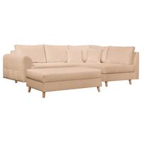 Ecksofa Ariella Beige S: 231x161 cm - Beige/Naturfarben, Design, Textil (231/161cm) - Livetastic