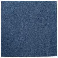Teppichfliese Dunkelblau Astra 50x50 cm Florhöhe 3 mm - Dunkelblau, Basics, Textil (50/50cm)