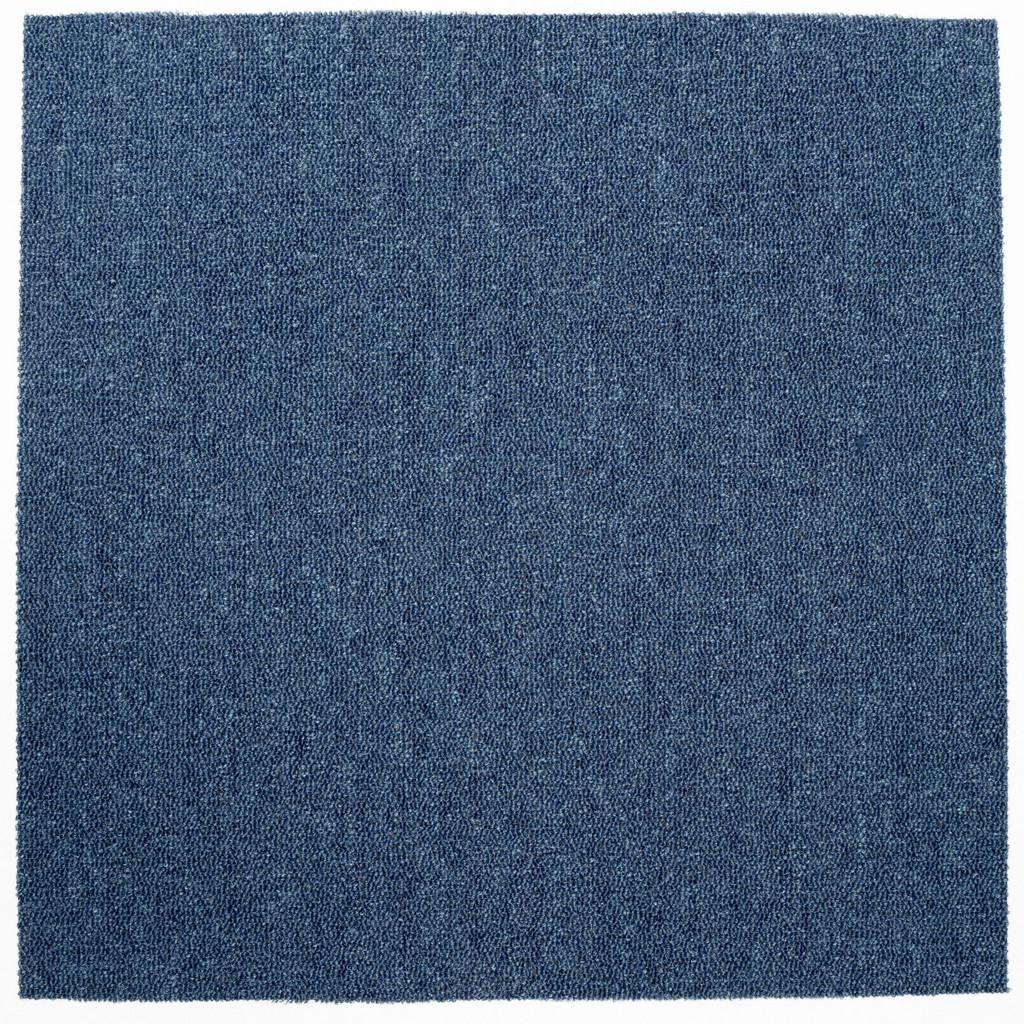 Teppichfliese Dunkelblau Astra 50x50 cm Florhöhe 3 mm