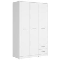 Drehtürenschrank 118,5cm Nepo Plus, Weiß - Weiß, MODERN, Holzwerkstoff (118,5/197/54,5cm) - MID.YOU