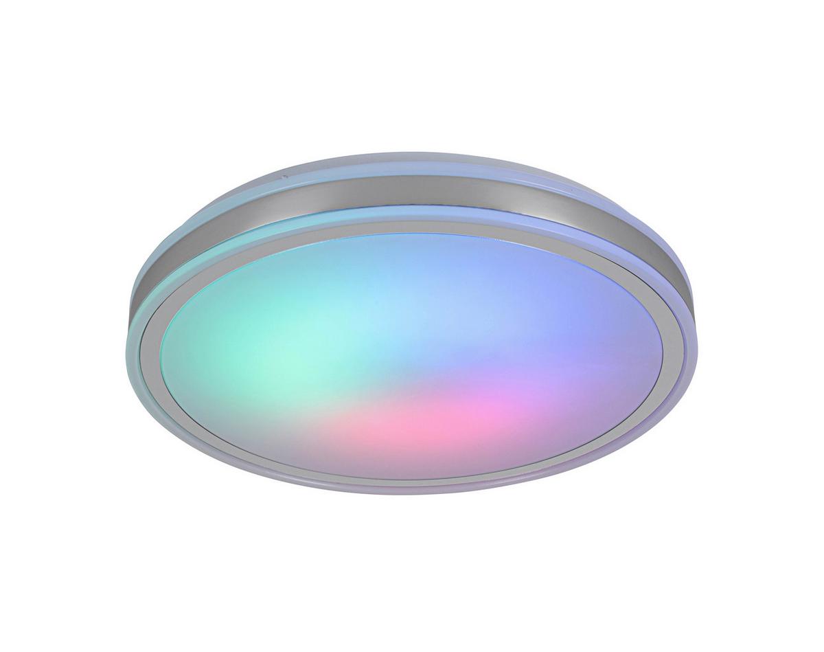STROPNÉ LED SVIETIDLO FARBI - biela/chrómová, Modern, kov/plast (38/38/6cm) - Mömax
