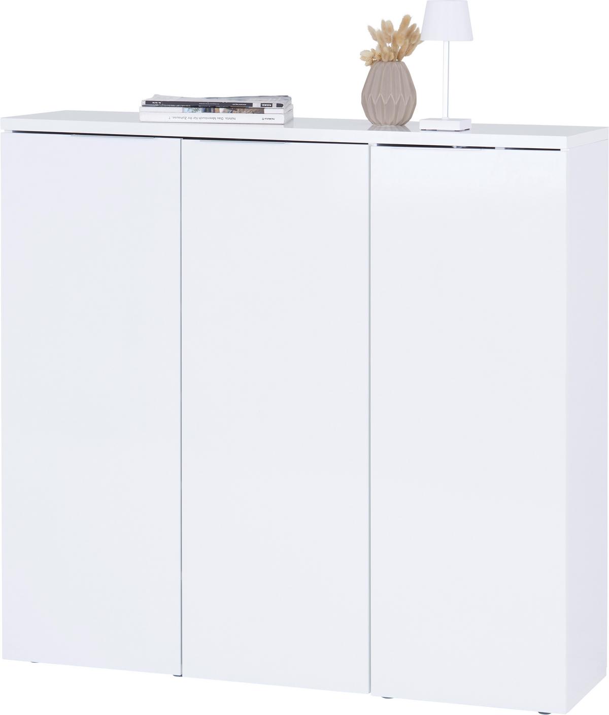 Cipősszekrény Split 2 - fehér, Modern, fa (120/115/34cm) - Luca Bessoni