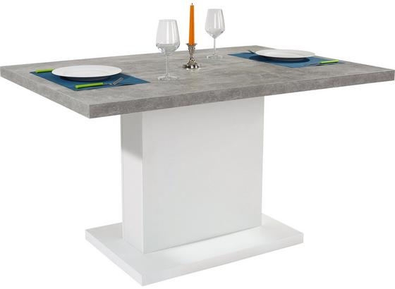 Esstisch Madrid 138cm Beton/Weiß - Weiß/Grau, MODERN, Holzwerkstoff (138/77/90cm) Esstisch Madrid 138cm Beton/Weiß - Weiß/Grau, MODERN, Holzwerkstoff (138/77/90cm)