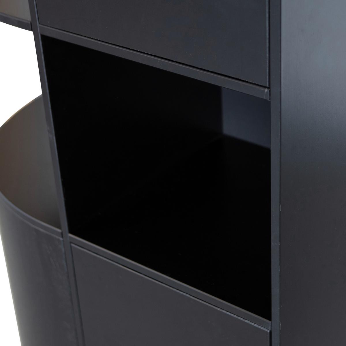 Mehrzweckschrank Finca Schwarz B: 78 Cm - Schwarz, Design, Holz (78/210/40cm) - Livetastic