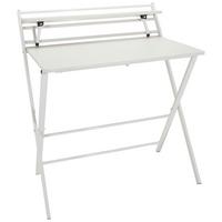 Schreibtisch Easy Clap Weiß - Weiß, Basics, Holzwerkstoff/Metall (84/60/92cm) - MID.YOU