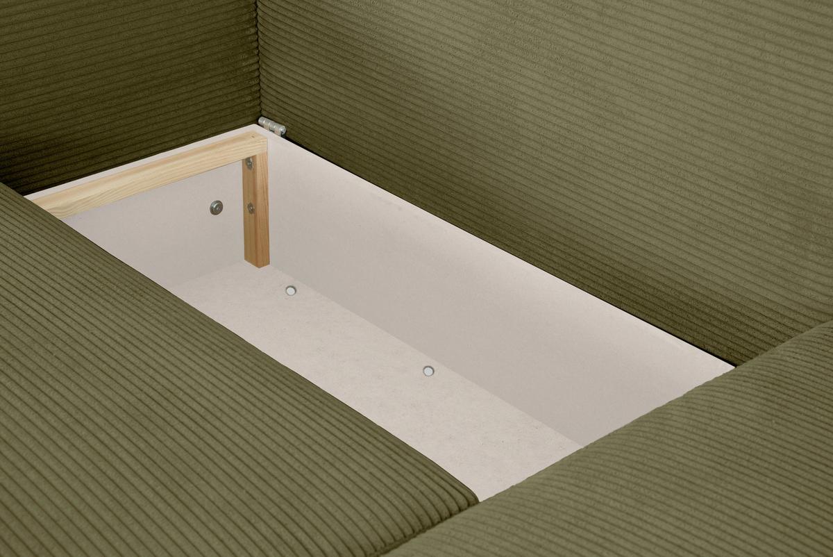 Ecksofa Joni Olivgrün S: 250 cm - Olivgrün, Design, Textil (250/151cm) - MID.YOU