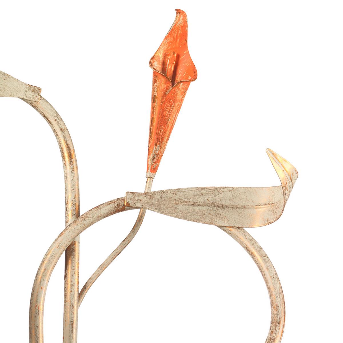 Wandleuchte 4722/ap2 - Hellbraun/Weiß, KONVENTIONELL, Glas/Metall (40/20/58cm)