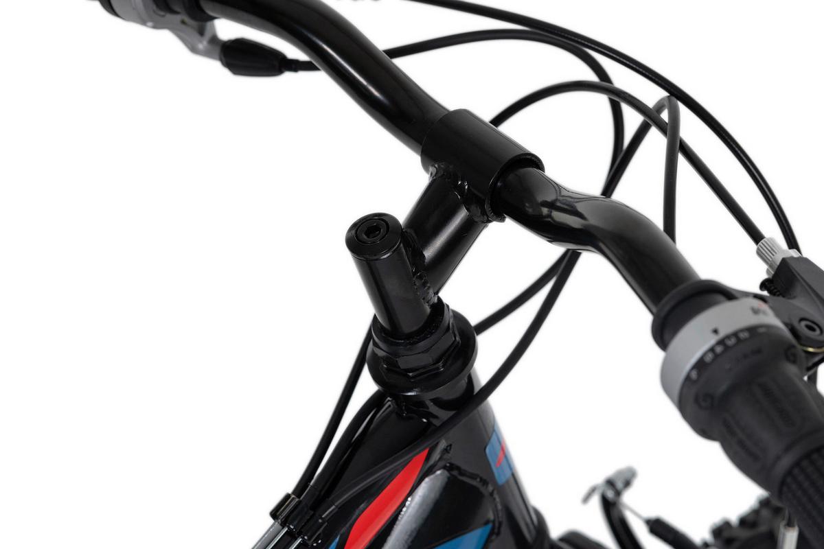 Kinderfahrrad 24 Zoll Mtb Fully Zodiac 665k 18 Gänge - Rot/Schwarz, Basics, Metall (124 /64/18 cm) - KS Cycling