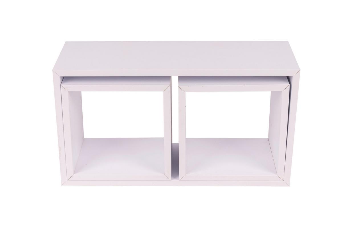 WANDREGAL Hannah Weiß - Weiß, Basics, Holzwerkstoff (42/19/19/23/19/19/15/15/15cm)